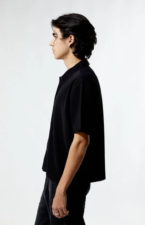 Ribbed Woven Camp Shirt image number 3