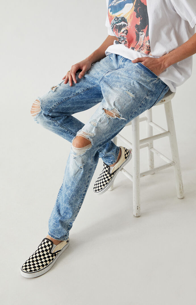 Medium Indigo Stacked Skinny Jeans