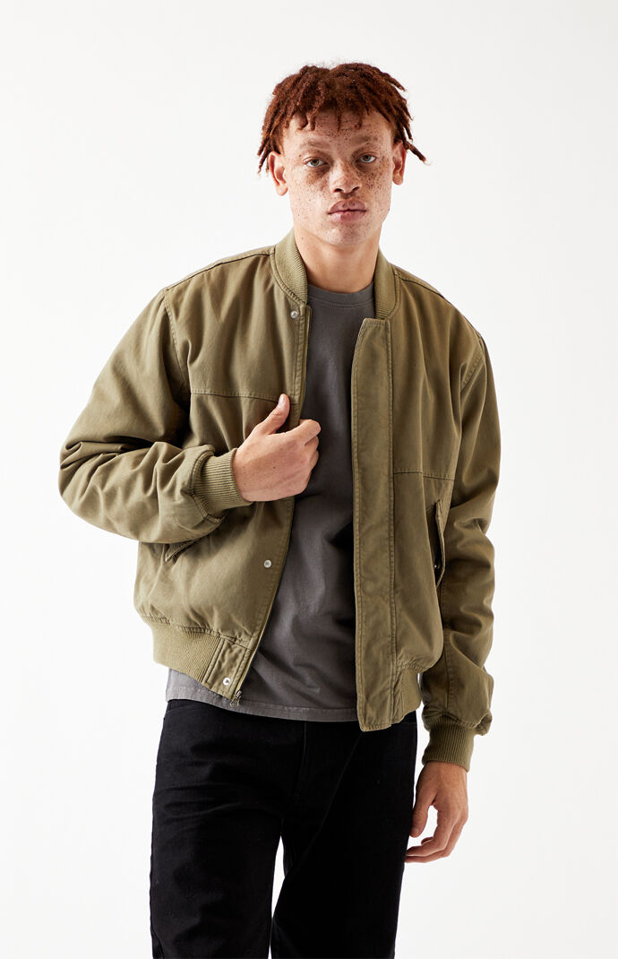 Patched Bomber Jacket