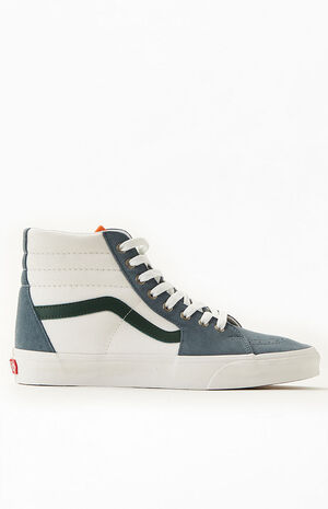 SK8-Hi Canvas White & Blue Shoes image number 2