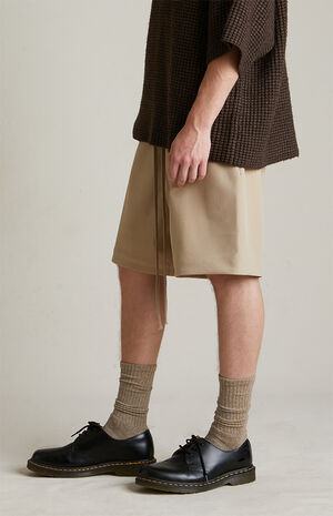 Desert Sand Bonded Nylon Soccer Shorts image number 4