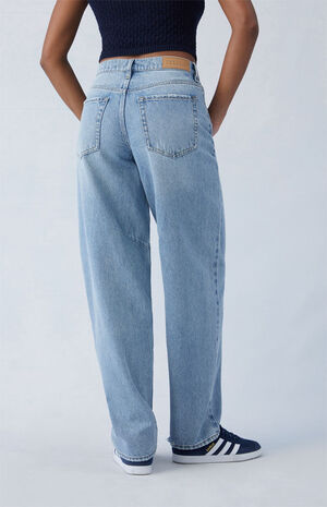 Eco Light Indigo Barrel Jeans image number 5