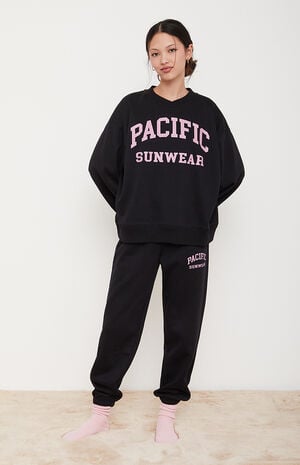 Pacific Sunwear Varsity Crew Neck Sweatshirt image number 4