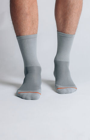Gray System Crew Socks image number 2