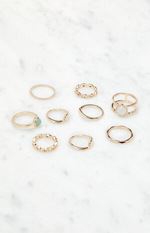 9 Pack Gem Rings image number 4