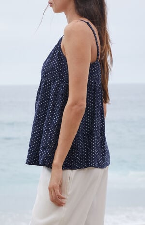 Blue Polka Dot Edith Tank Top image number 2