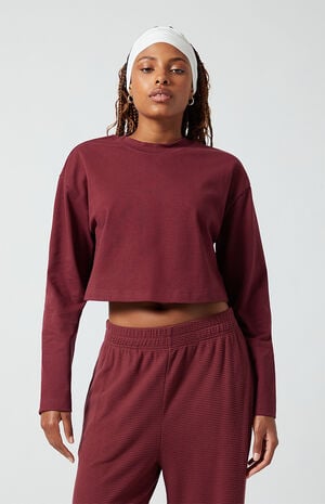 Active Sedona Jersey A Team Long Sleeve Cropped T-Shirt image number 1