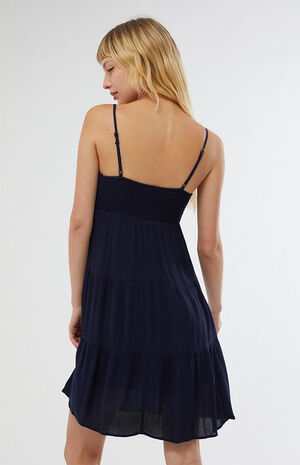 Smocked Tiered Babydoll Dress image number 4