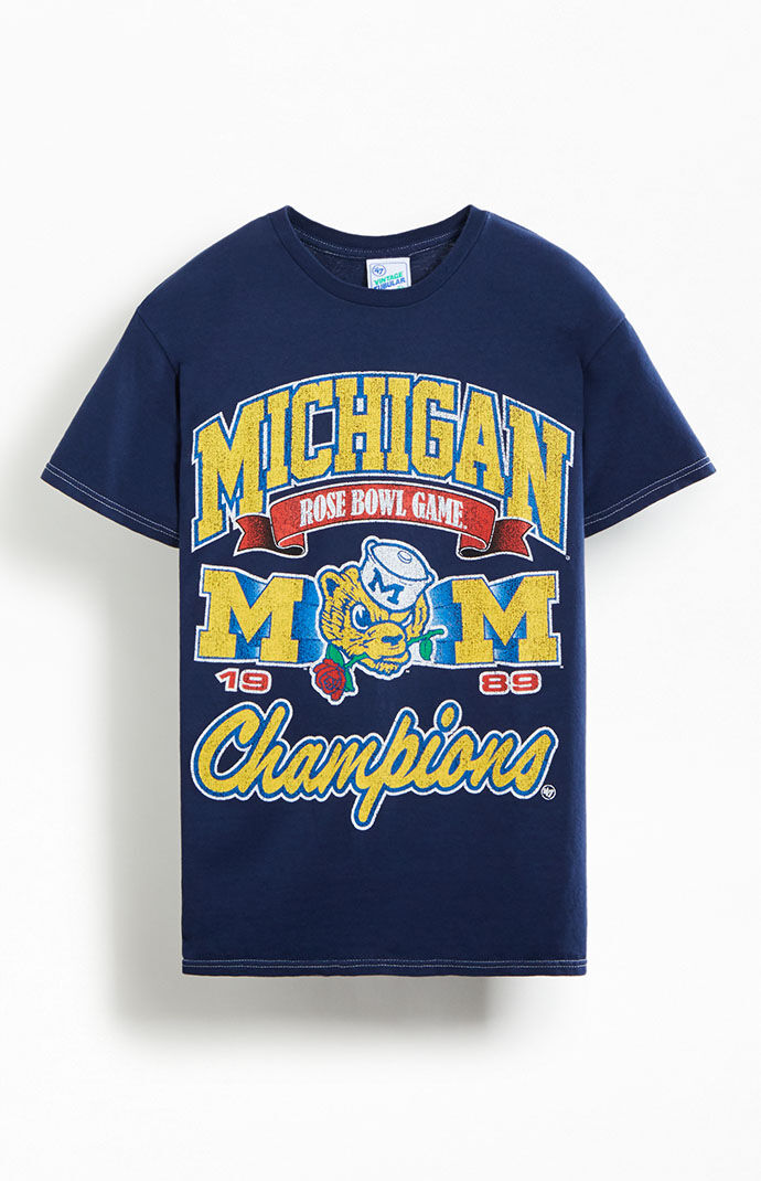 47 Brand 1989 Michigan Rose Bowl Champions T Shirt PacSun