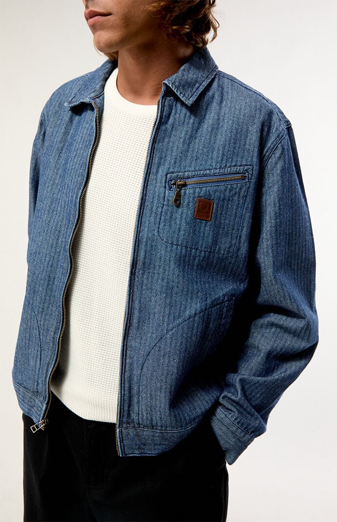 Brixton Mechanic Garage Denim Zip Up Jacket