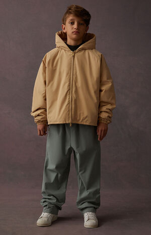 ESSENTIALS Sand Full Zip Hoodie image number 6