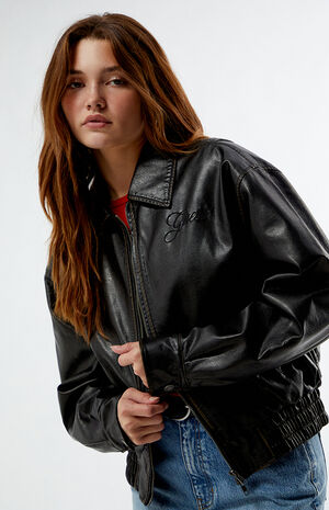 Faux Leather Jacket image number 1