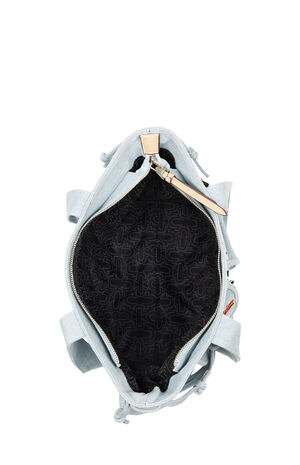 Blue Denim Multi Patch Tote Bag image number 8