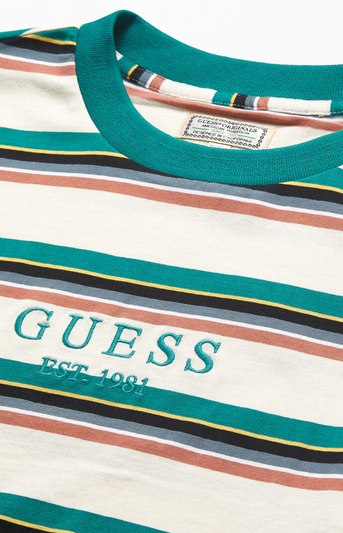guess striped shirt pacsun