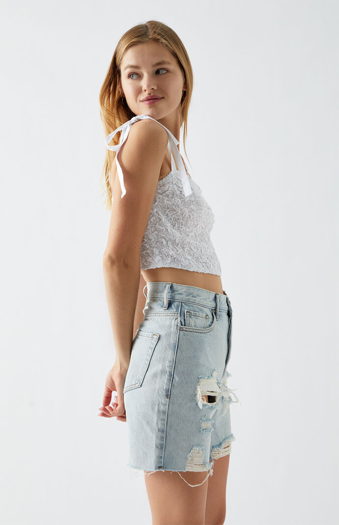 Scrunch Tie Strap Tank Top