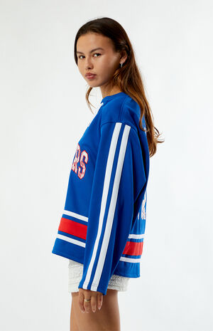 x NHL New York Rangers Long Sleeve Hockey Jersey image number 2