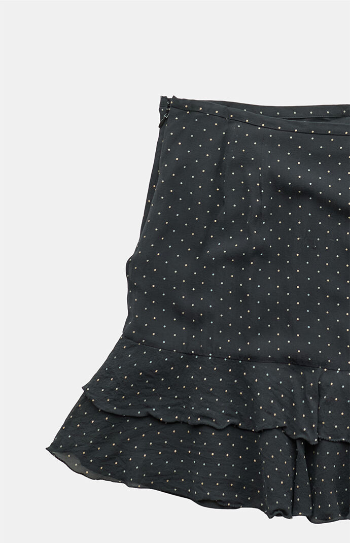 PS VINTAGE 2000s Y2K Black Midi Skirt