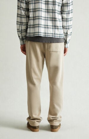 Tan Straight Leg Sweatpants image number 4