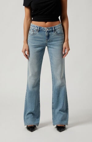Jade Low Rise Bootcut Jeans Light Indigo image number 2