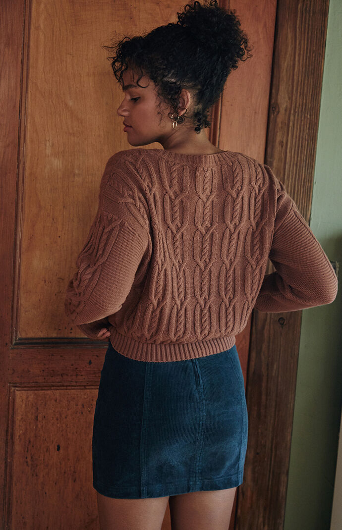 Cable Stitch Dolman Sweater