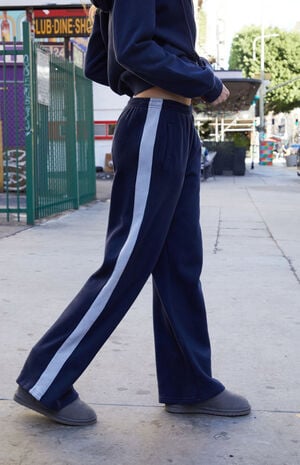 Navy Side Stripe Anastasia Sweatpants image number 3