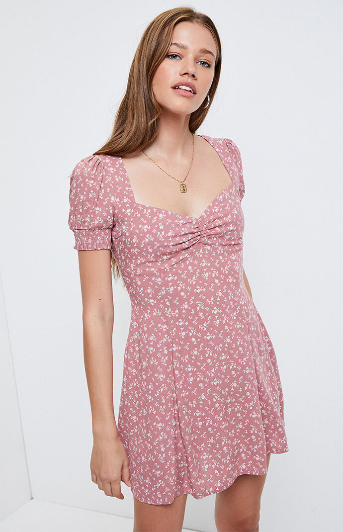 LA Hearts Cinched Mini Dress at