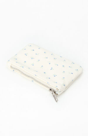 Cream Floral Coin Purse image number 2
