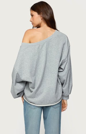 Winfred Oversized V Neck Sweatshirt image number 3