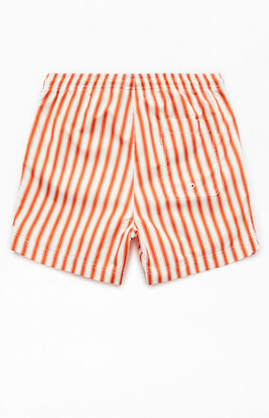 Mandarin Striped 4.5" Swim Trunks image number 2