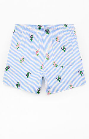 Striped Bouquet 4.5" Swim Trunks image number 2