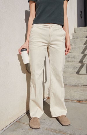 Off White Trouser Pants image number 2