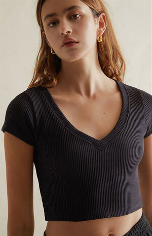 Waffle Knit T-Shirt image number 2