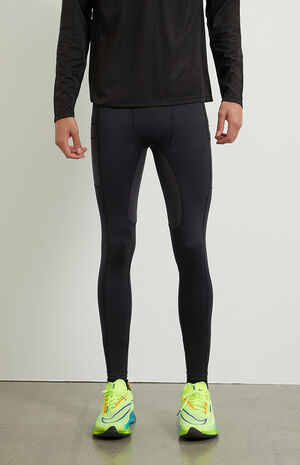 Active Black Compression Tights image number 4