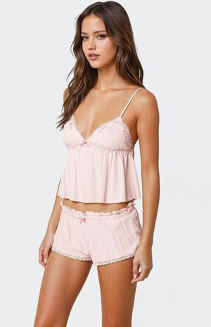 Dream Babydoll Waffle Tank Top image number 3