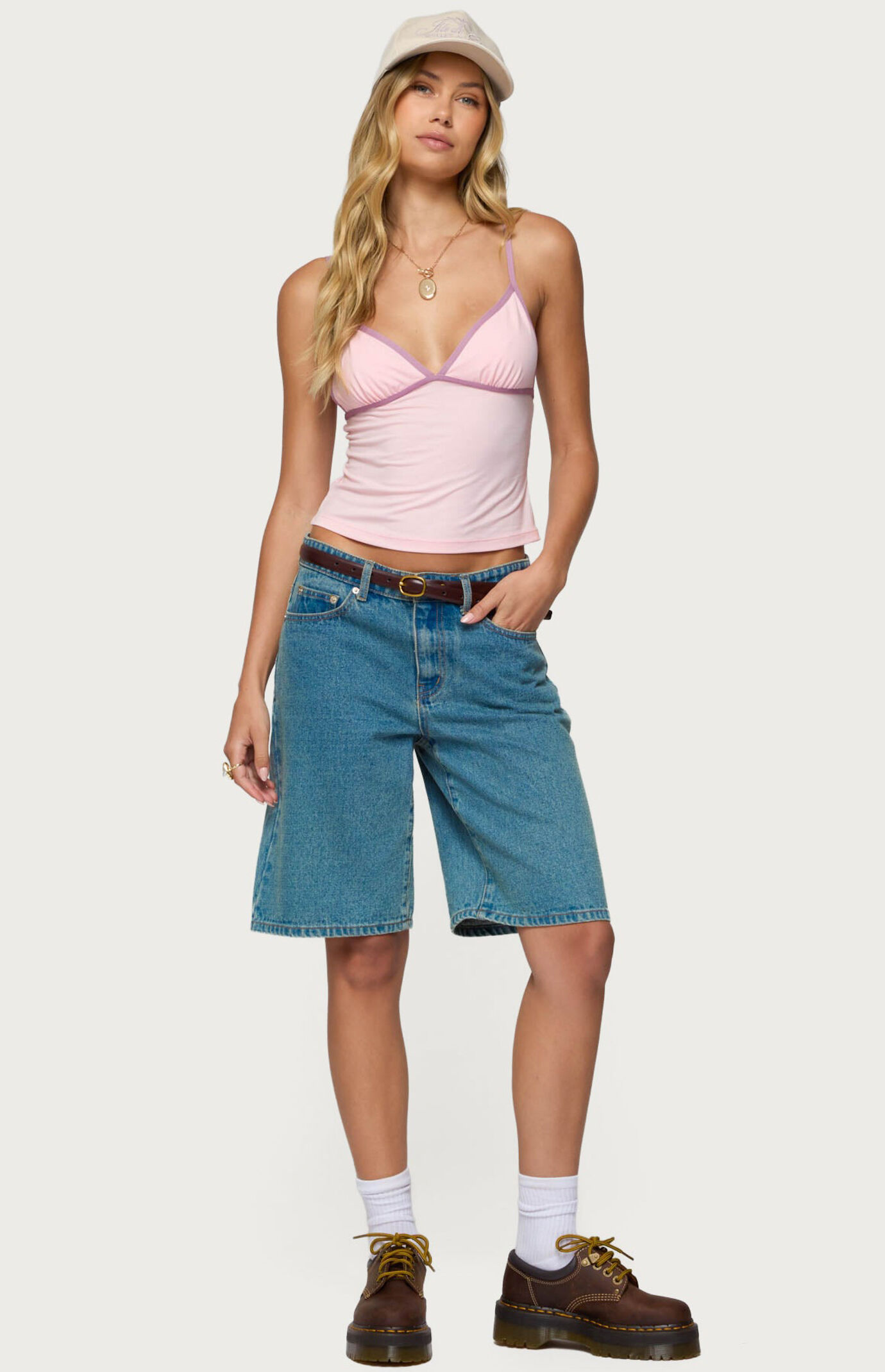 Edikted Leona Contrast Tank Top