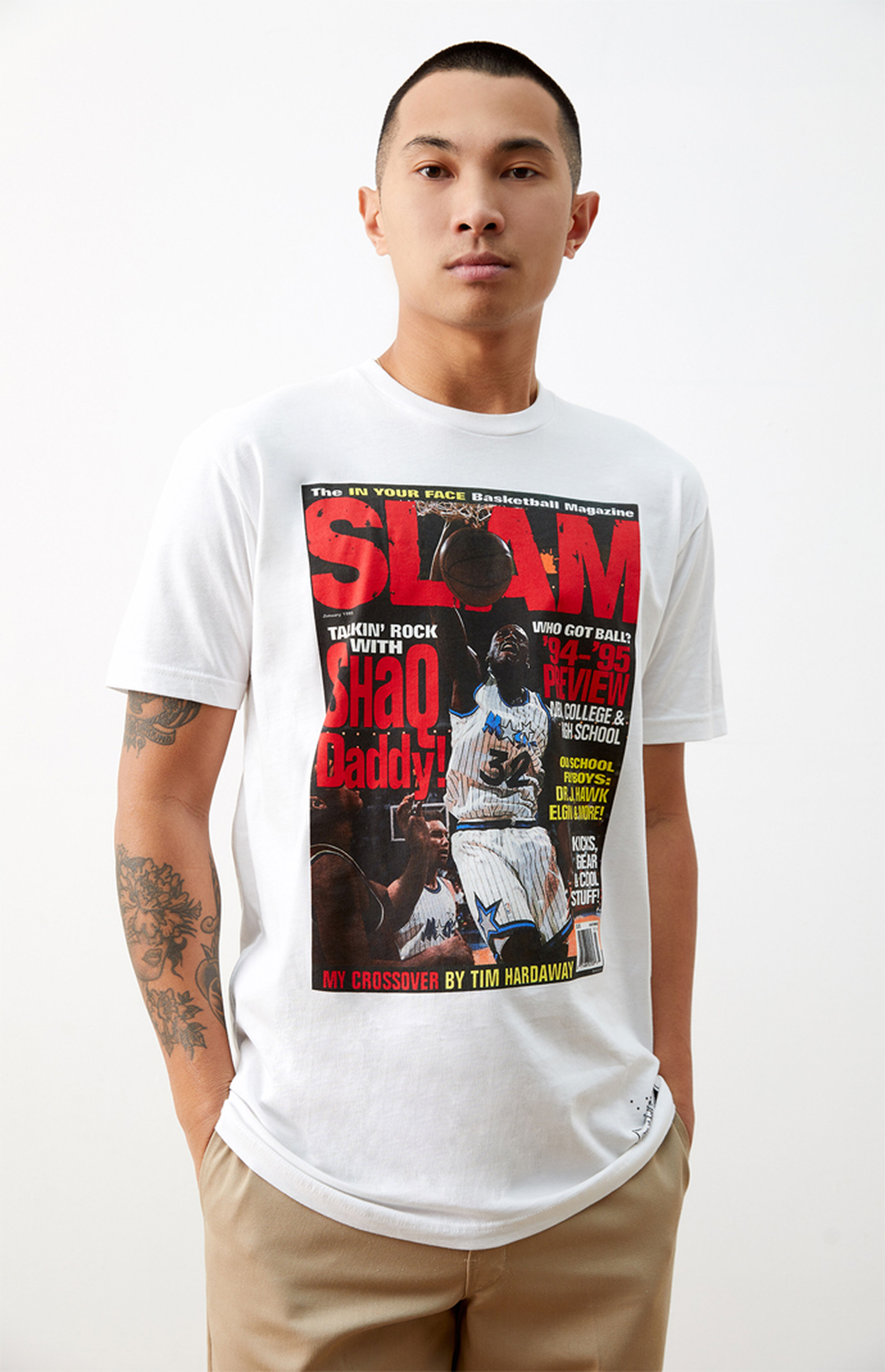 Mitchell & Ness Slam Cover 3 Shaq T-Shirt | PacSun