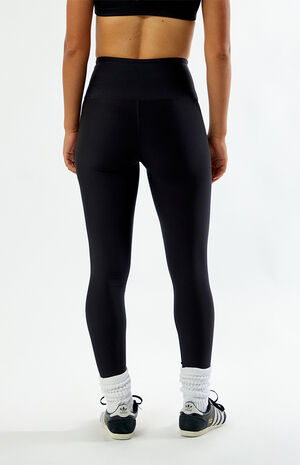 Active Black High Waisted Leggings image number 4