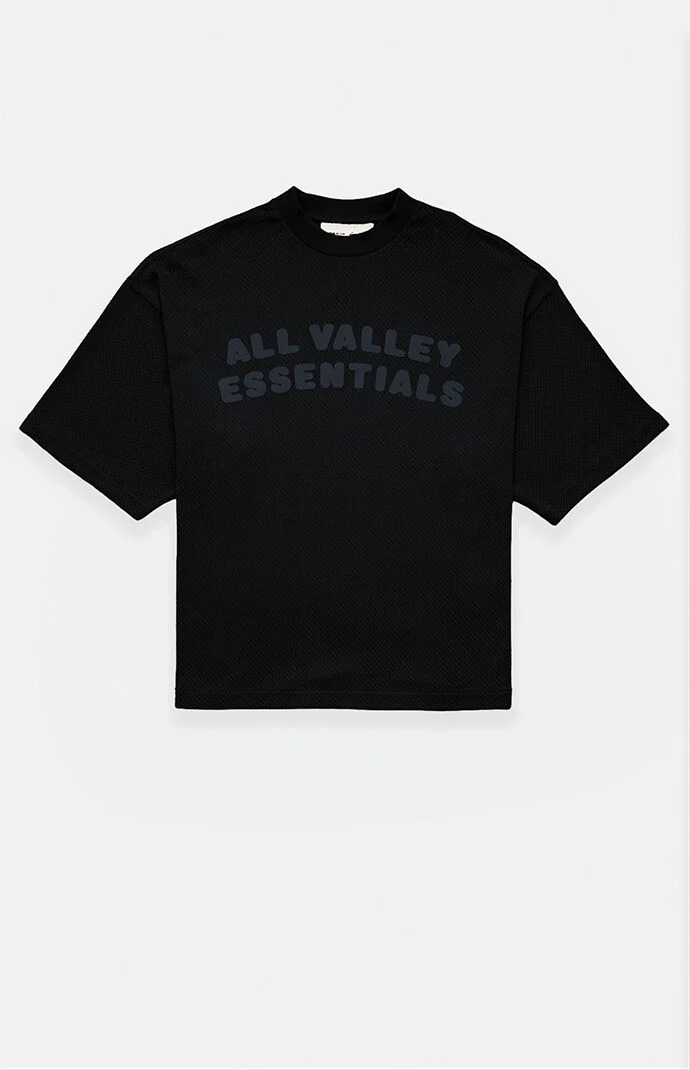 Fear of God Vintage Black Mesh Merch T-Shirt