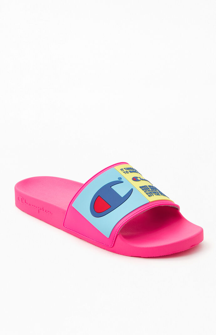 Pink champion slippers top