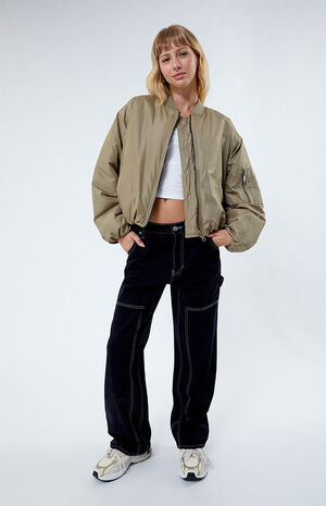 Oversized Bomber Jacket image number 4