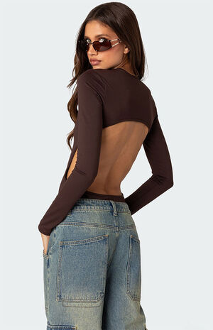 Neta Back Cut Out Bodysuit image number 1