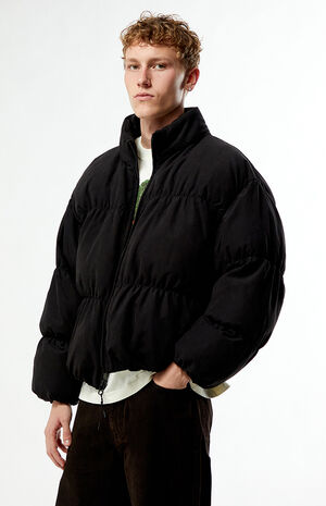 Black 83 Channel Puffer Jacket image number 4