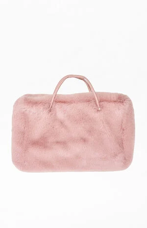 Blush Roxana Faux Fur Handbag image number 1