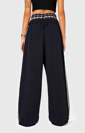 Double Waist Baggy Barrel Sweatpants image number 3