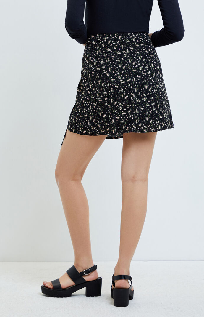 Cinched Mini Skirt