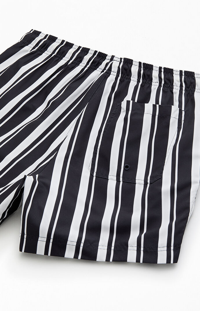 Pacsun Mariner Striped Eco 4.5" Swim Trunks