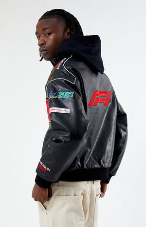x PacSun Leather Pole Position Jacket image number 4