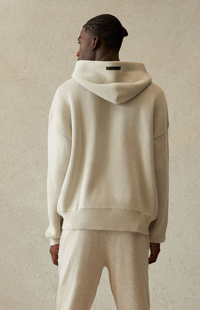 Fear of God Essentials Essentials Oatmeal Knit Sweater PacSun