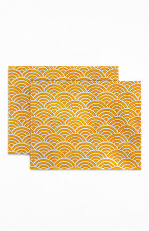 4 Pack Orange Placemats image number 1