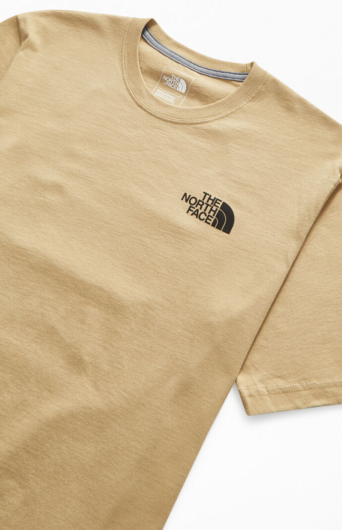The North Face Tan Red Box T Shirt Pacsun